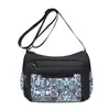 Bolso de Nylon Estampado de Moda para Madres de Mediana Edad, Bolso Nuevo para Mujer, Bolso Cruzado de Hombro Casual de Gran Capacidad, Bolso de Tela