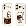 Funda de Teléfono de Gato para Apple 17promax Linda 16 Set iPhone15 Transparente 14 Simple 13 Con Correa