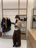 Suéter de Punto a Rayas Retro Chic Coreano para Mujer Estilo Otoño Nuevo 2025, Top Suave tipo Cera Estilo Perezoso
