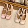 Recién llegado: Zapatos de tacón bajo para mujer que aumentan la altura, con lazo francés, Zapatos Mary Jane de ballet de una correa, Otoño 2026