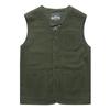 Chaleco nuevo de primavera y otoño para hombre Chaleco de bolsas de talla grande para jóvenes para hombre Chaleco de cuello en V para hombre 8513