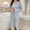 Ins Estilo Coreano Estilo Princesa Pijama de Verano para Mujer Manga Corta Floral Pequeño Cuello Redondo Dulce Chica Estudiante Ropa Holgada para Casa