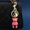 Llavero de Coche Accesorios para Bolsos Oso Cereza Trébol de Cuatro Hojas Mariposa Decoración para Mochila Venta al por Mayor Oso de Alta Gama