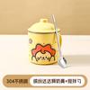Taza Familia Oso 304 Alto Valor de Color Taza de Café de Dibujos Animados con Tapa Oficina Taza de Té de Doble Capa Taza para Pareja