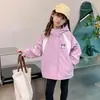 Chaqueta Abrigo 3 en 1 para Niña Primavera y Otoño 2025 Nueva Moda Atuendo de Bebé Niña Otoño Estilo Otoño para Niños