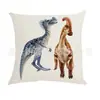 Nueva Funda de Almohada de Lino de Dinosaurio de Amazon Cojín de Animal Coche Dibujos Animados Lino Almohada Sofá