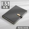 Libreta de notas A5 para reuniones de oficina con hebilla magnética de cuero sintético con impresión vertical B5, disponible al por mayor.