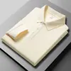 Camisa polo personalizável com logo para homens e mulheres, blusa de manga comprida para negócios, adequada para primavera e outono, camisa base lisa de corte solto para usar por cima