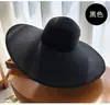 Sombrero de Sol de Verano para Mujer, para Viajar y Vacacionar, Sombrero de Paja de Ala Ancha para Playa, Parasol, Plegable, Monocromático, Versátil