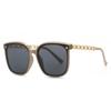 2023 Nuevos Lentes de Sol gm para Mujer Retro Personalizados de Alta Gama Sensación Estilo ins Protector Solar Adelgazantes Metal Marco Grande