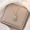 Colar para Mulheres Estilo Japonês e Coreano Moda Pingente Simples de Girassol Ins Personalidade Tendência Corrente de Clavícula de Aço Titânio Colar de Zircônia