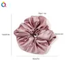Goma para el pelo satinada estilo coreano, color liso, tamaño grande, alta elasticidad, estilo francés, accesorio para el pelo elegante y de alta gama, venta al por mayor