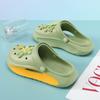 Zapatos con Agujeros Antideslizantes Antiolor de Pie No Roza Calzado Exterior para Mujer Suela Gruesa Elevados Sandalias y Chanclas de Dibujos Animados Zapatos de Verano Chanclas