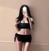 Novo Maiô de Três Peças em Renda para Mulheres com Seios Pequenos, Modelador e que Cobre a Barriga, Roupa de Banho para Férias em Fontes Termais para Mulheres, Peça Única Dropshipping