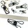 Clip metálico para peces pequeños clip creativo hueco de cola larga grande, mediano y pequeño clip de alambre galvanizado carpeta de secado clip de cola de milano