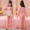 Sudeste Asiático 2025 Pijama Novo para Meninas Primavera e Outono Manga Longa Roupa de Casa para Bebês Meninos Verão