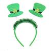 Calle transfronteriza. Diadema del Día de San Patricio, hebilla para la cabeza de carnaval irlandés, suministros de accesorios para fiestas del Festival Verde, tocado