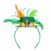 Moda Orleans Show Fiesta de Carnaval Adorno para la Cabeza Mujeres Sombrero de Carnaval Diadema con Plumas Adorno para la Cabeza