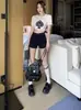 Nuevos Shorts de Mezclilla Negros 2025 para Mujer, Cintura Alta Estilo Americano, Ajustados Sexys, Shorts Calientes de Línea A Adelgazantes para Verano