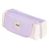 Estuche transparente para estudiantes, caja de papelería de gran capacidad, estuche portátil, nicho, resistente a la suciedad, alto valor estético, bolsa de papelería multifuncional
