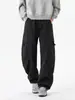 Ropa para Hombre Fengshe / 2026 Primavera/Otoño Holgada Ropa de Trabajo Pantalones de Pierna Ancha Forma de Guadaña Pantalones Casuales Pantalones Largos Pantalones de Trabajo para Hombre