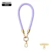 Cordón de alta gama original para teléfono móvil de 8 MM resistente para colgar en el cuello ajustable para exteriores anti-pérdida cuerda trenzada para muñeca dorada