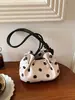 2026 Verano Nuevo Estilo Coreano Bolso de Mujer de Lunares con Cordón Bolso de Hombro para Viajar Bolso de Mano de Alto Valor Nicho