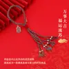 Cuerda de Mano Original de Boutique de Xizang para el Festival del Bote del Dragón Cuerda Tejida Terminada Nudo Pulsera Gruesa para Hombres y Mujeres Sentido Avanzado