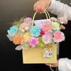 Bolsa tote rectangular macaron ramo flor regalo arreglo floral bolsa empaque bolsa regalo bolsa de recuerdo venta al por mayor
