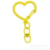Hebilla Colorida de Aleación en Forma de Corazón con Colgante de Hebilla de Figura de Ocho, Accesorios Hechos a Mano para DIY, Llavero, Accesorios para Bolsos, Adornos Colgantes