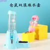 Dispensador de Agua para Hámster Comedero Botella de Agua Alimentador Automático de Agua Suministros para Beber Agua Mini Plato de Comida Soporte para Nido Botella de Agua Juguete Pequeño