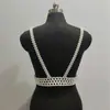 Cinto Tecido de Pérolas Artificiais Transfronteiriço, Acessórios Tendência para Macacão Suspensório, Roupas Femininas Slim-Fit Combinadas com Acessórios de Cintura com Contas