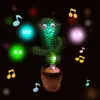 Cactus Bailarín Que Canta y Habla, Peluche, Interactivo, Recargable, Iluminado, Dinámico, Controlado por Voz, Educativo, Lindo