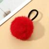 Outono e inverno bola de pêlo anel de cabelo de pelúcia corda de cabelo real bola de pêlo cabeça corda simples corda de cabelo simples das mulheres acessórios para o cabelo