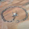 Cadena Antideslizante y Anticaída para Elevación, Operaciones de Elevación en Obra, Accesorios Engrosados de Acero al Manganeso de Carga Estable