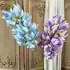Flores artificiales azul llama, lirios del valle de tallo largo, arreglos florales para bodas, decoración del hogar, flores decorativas, flores artificiales para proyectos de paisajismo