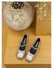 Zapatos Versátiles de Hebilla Oculta y Tacón Bajo para Primavera y Otoño con Lazo 2025 Zapatos Franceses Mary Jane de Boca Baja Rebaja de Liquidación