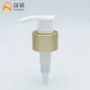 Fábrica Shengqi Personalizado Alumínio Anodizado Dourado Bomba para Loção Plástico Bomba para Álcool em Gel Loção 24/28 Bomba de Pressão para Loção