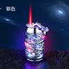 XC828-2 Latas Luminosas Panlong Relevo Inflável À Prova de Vento Chama Vermelha Criativo Novo Estranho Presente Isqueiro