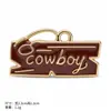 Chapéu de Cowboy Ocidental Europeu DIY Esmalte Gotejante Ornamento Acessórios Pingente Único Bota de Cowboy Charme Estilo Pequeno Perfume Pingente de Colar