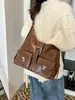 Bolso de Hombro Retro Transfronterizo para Mujer, Nuevo Estilo Otoño/Invierno 2026, Moda de Nicho, Gran Capacidad, Bolso de Hombro Único, Bolso Versátil para Mujer