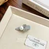 Pinza de pico de pato con forma de corazón de perla suave estilo coreano, pinza lateral de conejito linda y dulce, pinza para flequillo de niña, accesorio para el cabello al por mayor para mujeres