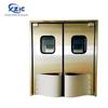 Puerta anticolisión de acero inoxidable, puerta de retorno automático de doble hoja, puerta de dos vías para taller de alimentos, puerta de reinicio de doble apertura para cocina y supermercado.