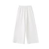 Pantalones de Verano Versátiles para Mamá 2024 Algodón Seda Pantalones de Pierna Ancha Pantalones Casuales Pantalones de Abuela con Top recomendado