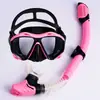 Óculos de Mergulho para Adultos Transfronteiriços, Máscara de Mergulho de Alta Definição para Europa, América e Sudeste Asiático, Conjunto de Máscara de Snorkel com Armação Grande e Vidro Temperado