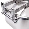 Tapa de registro cuadrada de acero inoxidable de grado alimenticio, Tapa de registro resistente a la corrosión, Tapa de registro soldada resistente a la presión, Sello resistente a la presión