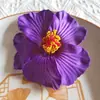 Flor de Hibisco Simulada Estilo Resort de Playa Pinza para el Cabello con Flores Pinza para el Cabello Dulce Estilo Coreano para la Parte Posterior de la Cabeza Pequeño Accesorio para el Cabello Fresco