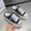 Zapatos de Lona Slip-On para Mujer, Zapatos para Mujer Perezosa, Estilo Nuevo 2025 Baotou Punta Cuadrada Transpirables Casuales de Suela Gruesa Zapatillas Versátiles