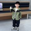 Chaquetas para niños Chaquetas de otoño para niños 2025 Nuevos Tops con capucha para bebé Otoño Cortavientos para niños pequeños para exterior
