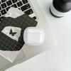 Estuche ovalado para audífonos para Apple airpods Audífonos Bluetooth Estuche protector Simple Transparente 2/3 Generación Estuche suave